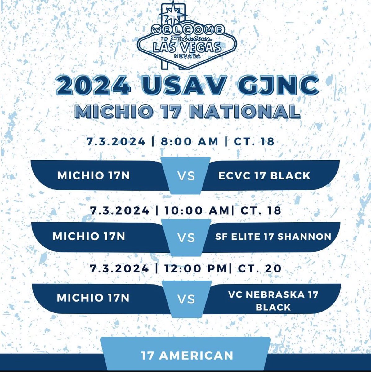 Cara McLean 2025 (@caramclean_) on Twitter photo Nationals is right around corner!! So excited to compete with this team in the American division! Below is our schedule for day 1!!
<a href="/MichioChicagoVB/">Michio Chicago VBA</a> <a href="/MichioVba/">Michio Chicago VBA</a> Nationals is right around corner!! So excited to compete with this team in the American division! Below is our schedule for day 1!!
<a href="/MichioChicagoVB/">Michio Chicago VBA</a> <a href="/MichioVba/">Michio Chicago VBA</a>