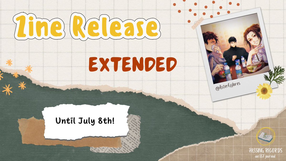 Passing_Records's tweet photo. ✨ Zine Release extended until July 8! ✨

Due to an error on our part, a few digital merch items were missing from the files. The correct files have now been uploaded on itch, so please download them now! 🤍✨ https://t.co/rh5l6nfNNI