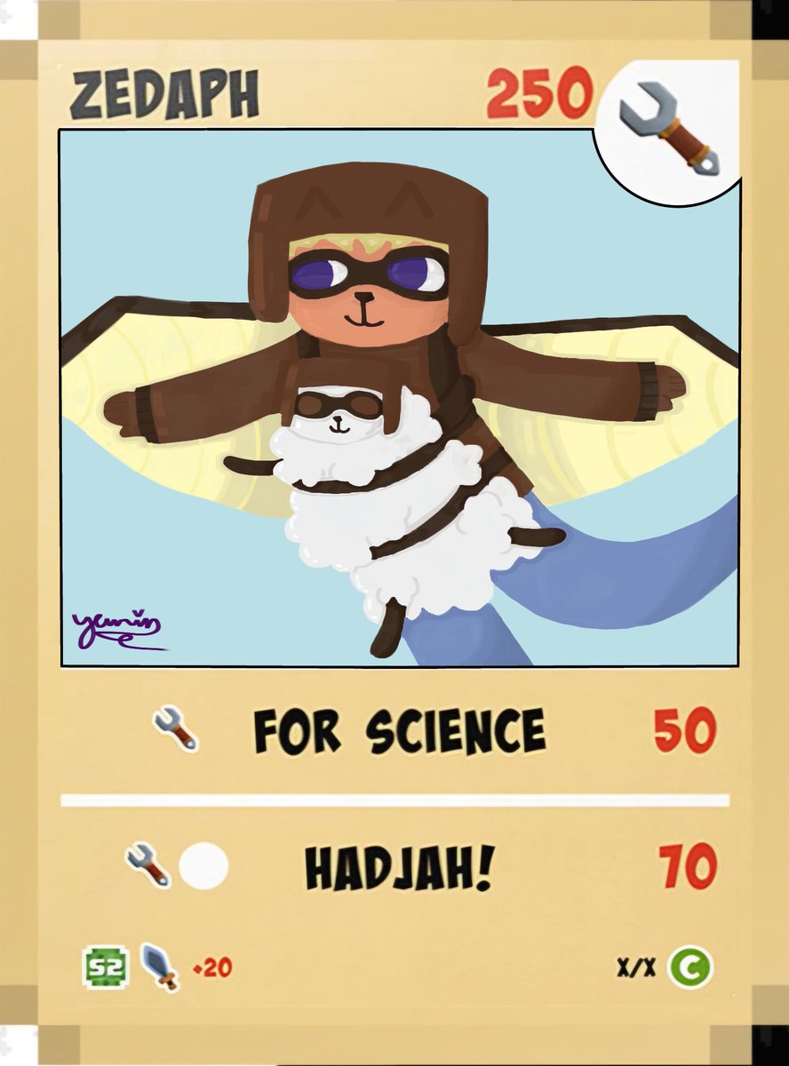 Ass Zedaph card!! I love him!! 

#zedaphfanart #Hermitcraftfanart