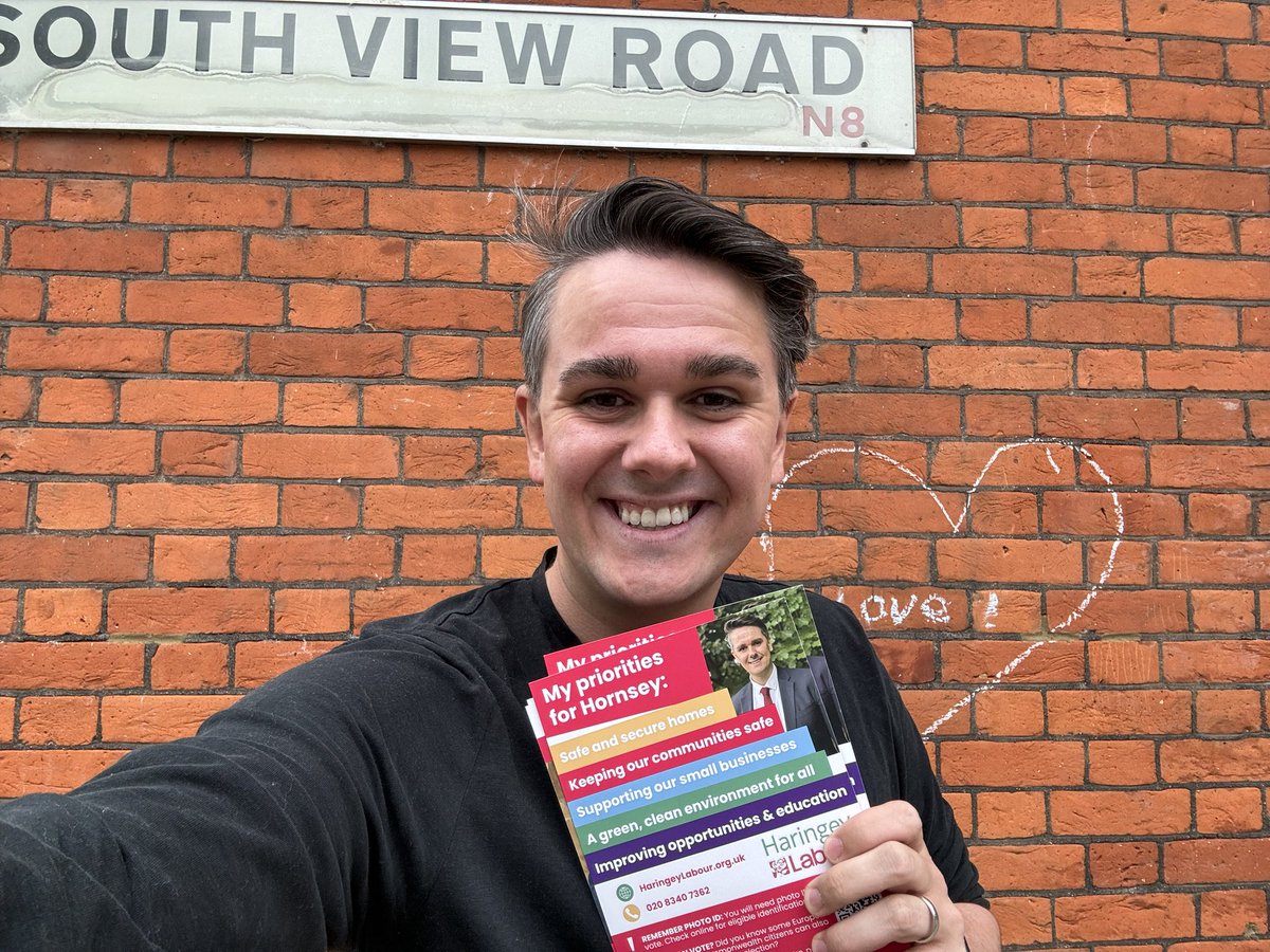 🔔 It’s election week! 

🗳️ Plan a time to vote this Thursday. 

🪪 Don’t forget to take your voter ID.

🌹 In Hornsey you will have two votes. Vote twice and vote Labour for a fairer, greener borough and for the change our country needs. 

#VoteLabour #HornseyByelection