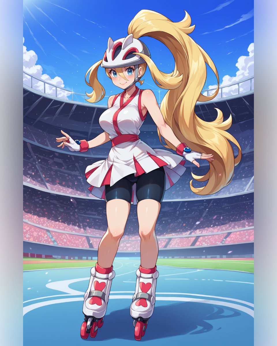 Ai_Girlz_'s tweet photo. "Spinning into your desires with a smile on my face and curves in all the right places! Ready to play on and off the track? 😉💖 Catch me if you can! 🏃‍♂️💨

👉 Follow me for more! #Temptation #Desire #RollerQueen" https://t.co/x9ZRXmYle8