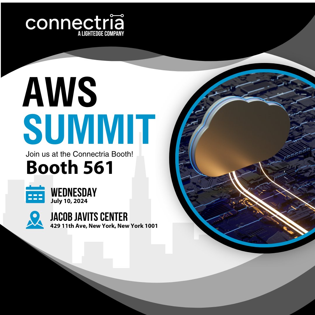 Attending the AWS Summit New York City next week? Be sure to visit #Connectria at Booth 561 to meet with the team and learn more about our hybrid cloud services, security and compliance support, and more!