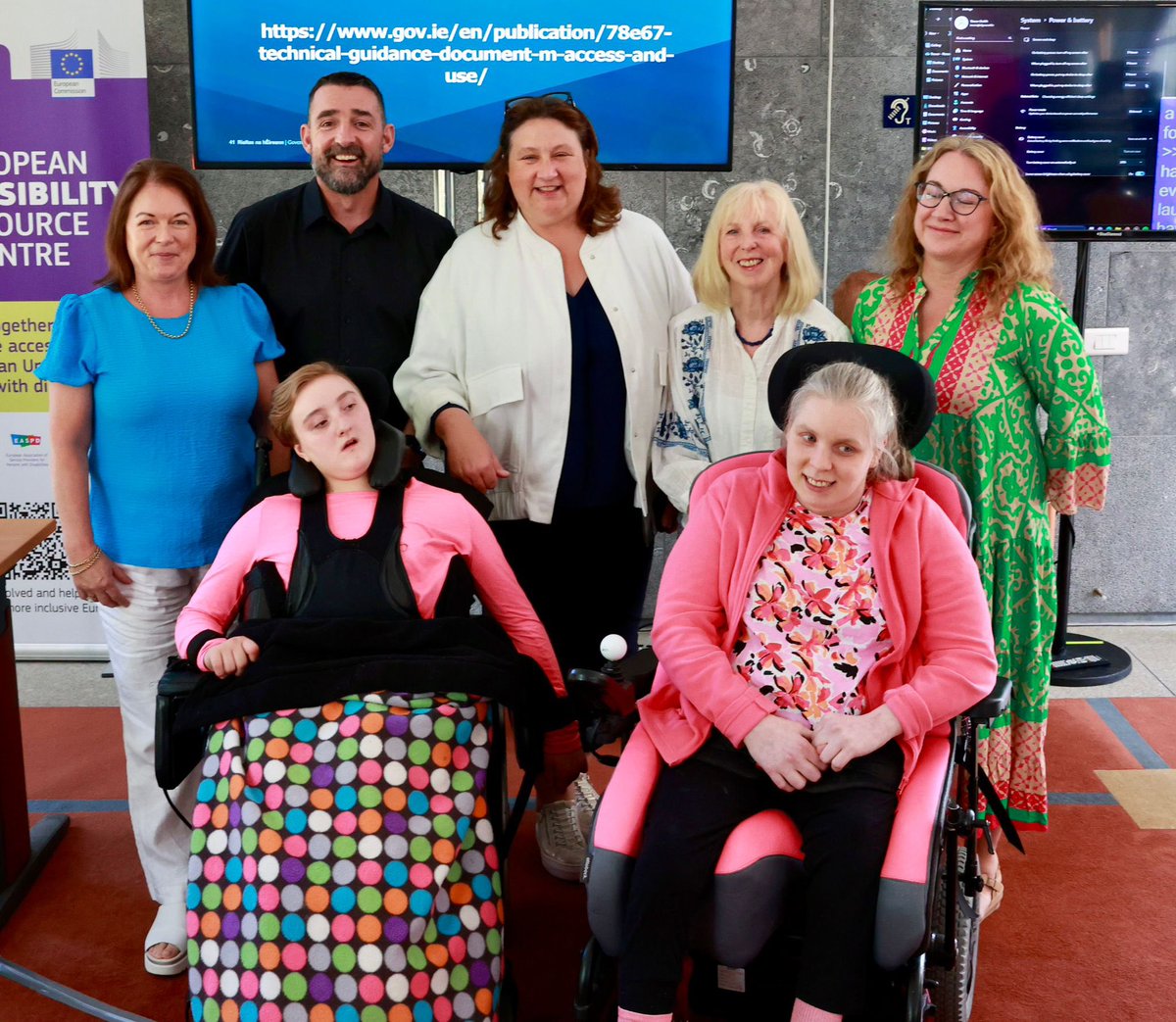Changing Places for Drogheda and Beyond (@cpdrogheda) on Twitter photo Attending the official launch of NDA guidelines for Changing Places Toilets with <a href="/AnneRabbitte/">Anne Rabbitte</a> <a href="/aarondalydub/">Aaron</a> <a href="/McNiffecent/">Aisling McNiffe 🇵🇸 🇺🇦 🏳️🌈🏳️⚧️#Striving</a> and Ann Healy
Sophia and Ailis Attending the official launch of NDA guidelines for Changing Places Toilets with <a href="/AnneRabbitte/">Anne Rabbitte</a> <a href="/aarondalydub/">Aaron</a> <a href="/McNiffecent/">Aisling McNiffe 🇵🇸 🇺🇦 🏳️🌈🏳️⚧️#Striving</a> and Ann Healy
Sophia and Ailis