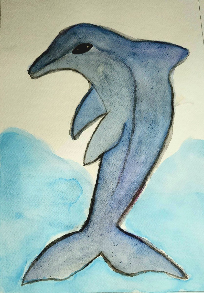 shay_sweatt's tweet photo. Scenes from the ocean: A Dolpin playing.
#everdaywatercolor #painting #artpiece #fineart #drawing #OceanWonders #OCEANFRIENDS #sea #Dolpin #watercolorpainting #ArtisticExpression #artists #Brushstrokes https://t.co/9HzFIU7TrX