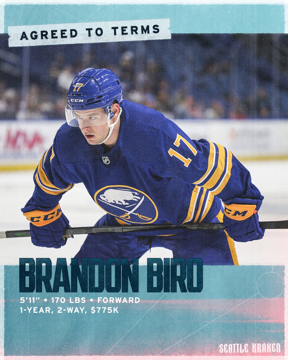 Adding to the squad 👊

We’ve agreed to terms with forward Brandon Biro to a one-year, two-way contract with a 775K AAV.