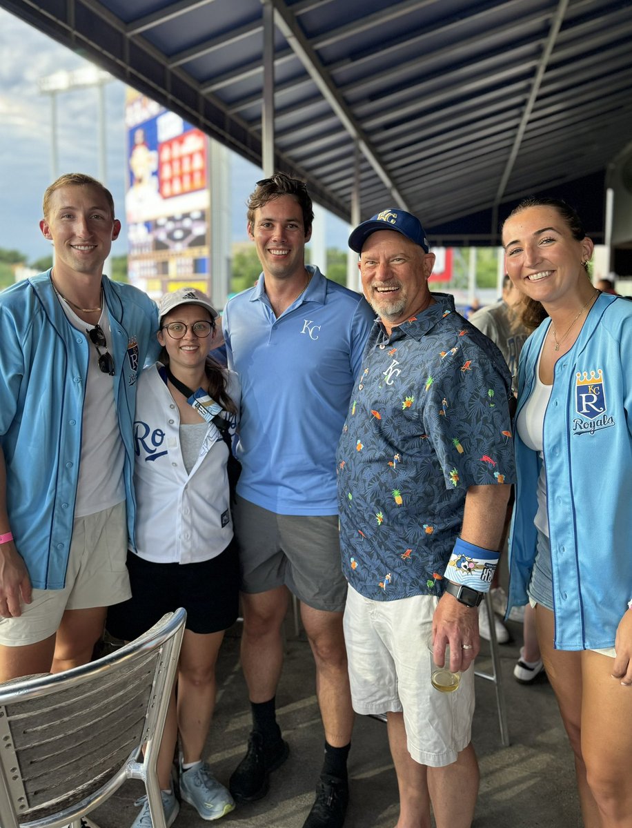 WallaceSaunders's tweet photo. We had a ball Thursday night at the @Royals game ⚾️ https://t.co/s5TNS8YQYU