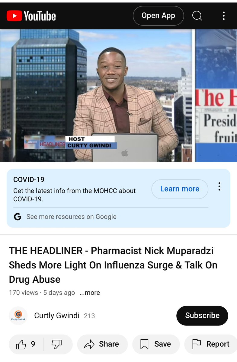 Let’s all join forces in the fight against drug abuse. 

youtu.be/ESQ0kmAi8z0?si…

<a href="/CurtlyGwindi/">Uncle VemuTV 📺</a> 
<a href="/ZBCNewsonline/">ZBC News Online</a>