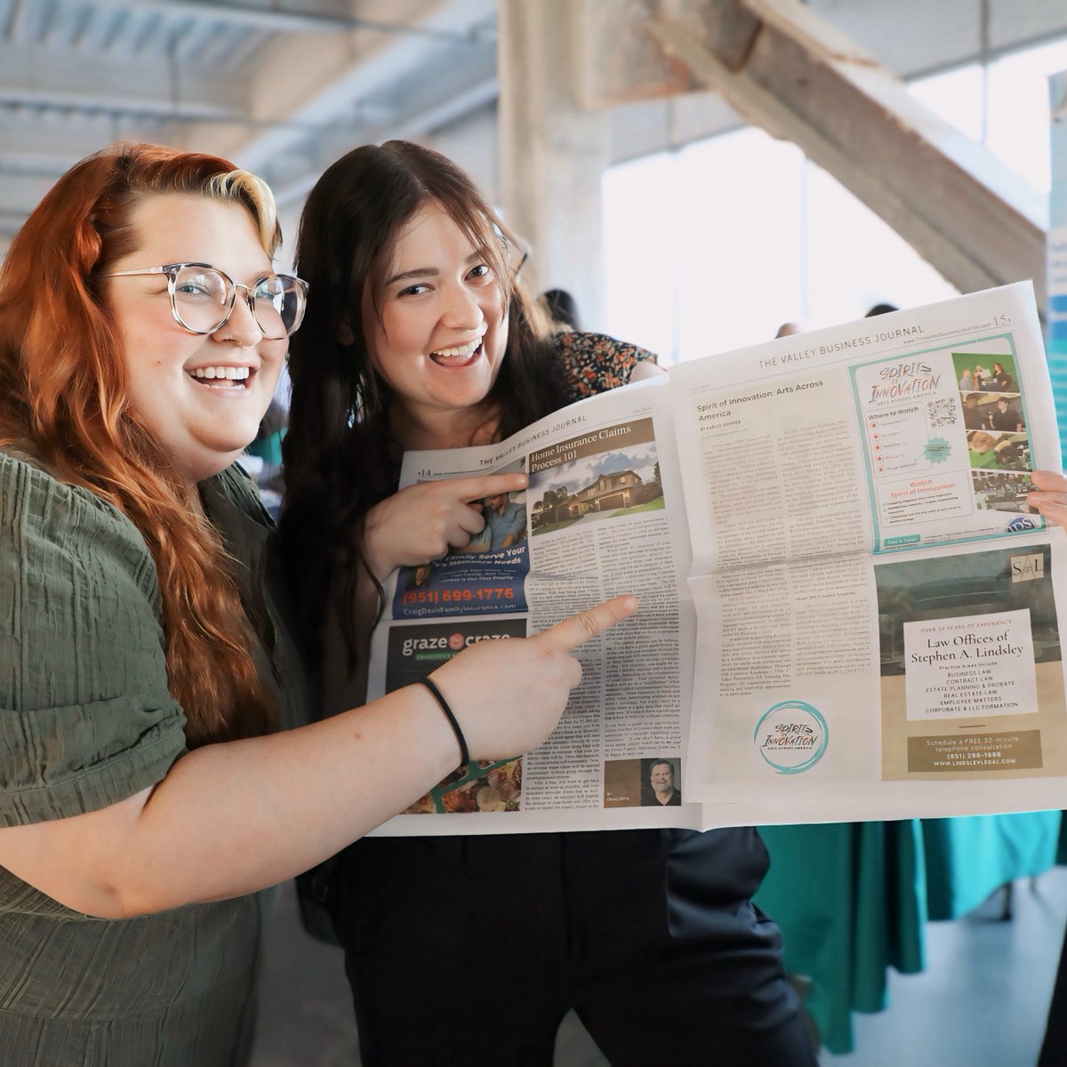 JDSCreative's tweet photo. Have you seen this month’s The Valley Business Journal? 📖 Check out page 15 because we’re on it! Karlee Skipper, one of our own, wrote an article about what SOI is and more!🌟 
#jdsfamily #TheValleyBusinessJournal #SpiritOfInnovation https://t.co/LDgwuYydTP