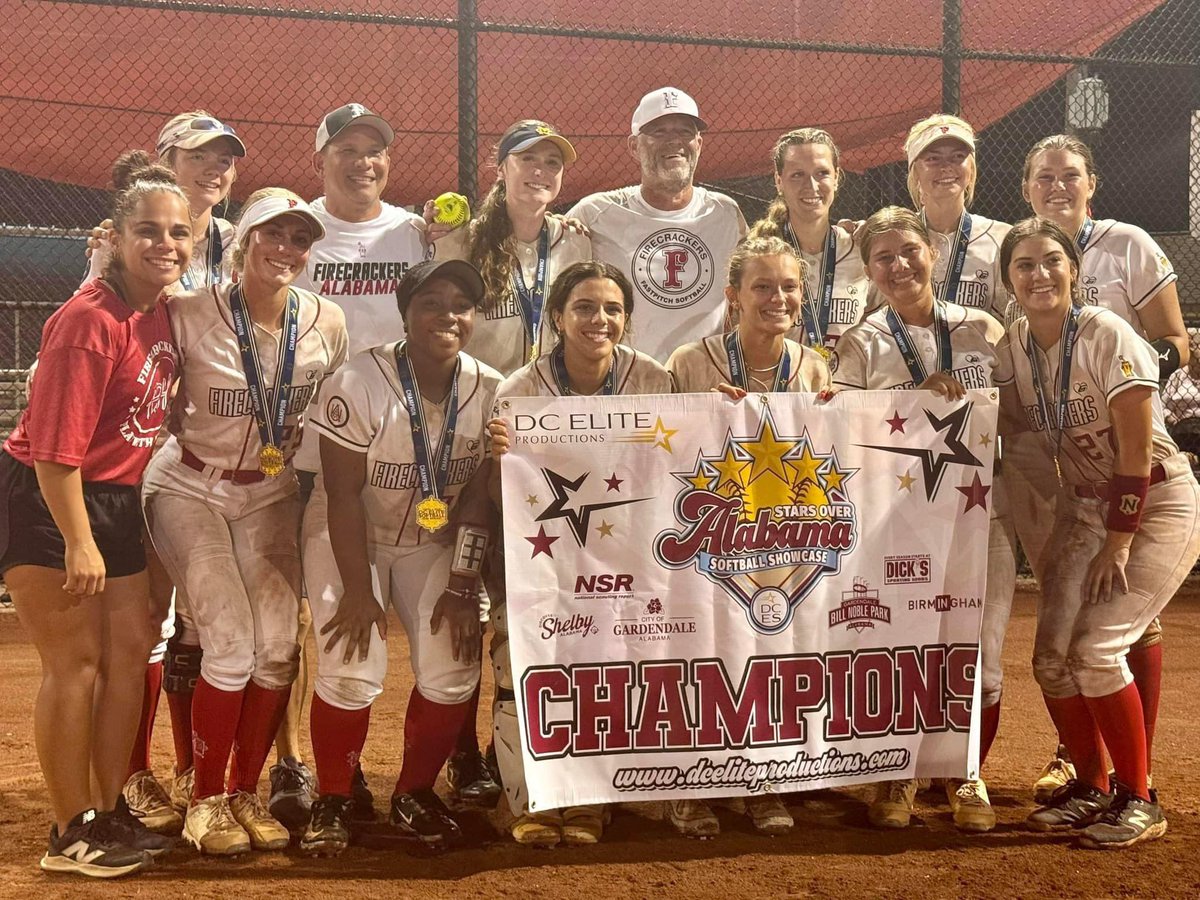 So thankful to have been a part of the 18u <a href="/A_Firecrackers/">AL Firecrackers</a> team yesterday. I went 4-6 at the plate and as a team we place first in the Stars Over AL Tourney. I’m excited to see the Lord has in store for these girls in the fall at the next level!! <a href="/UUAthleticsSB/">Union University Softball</a>