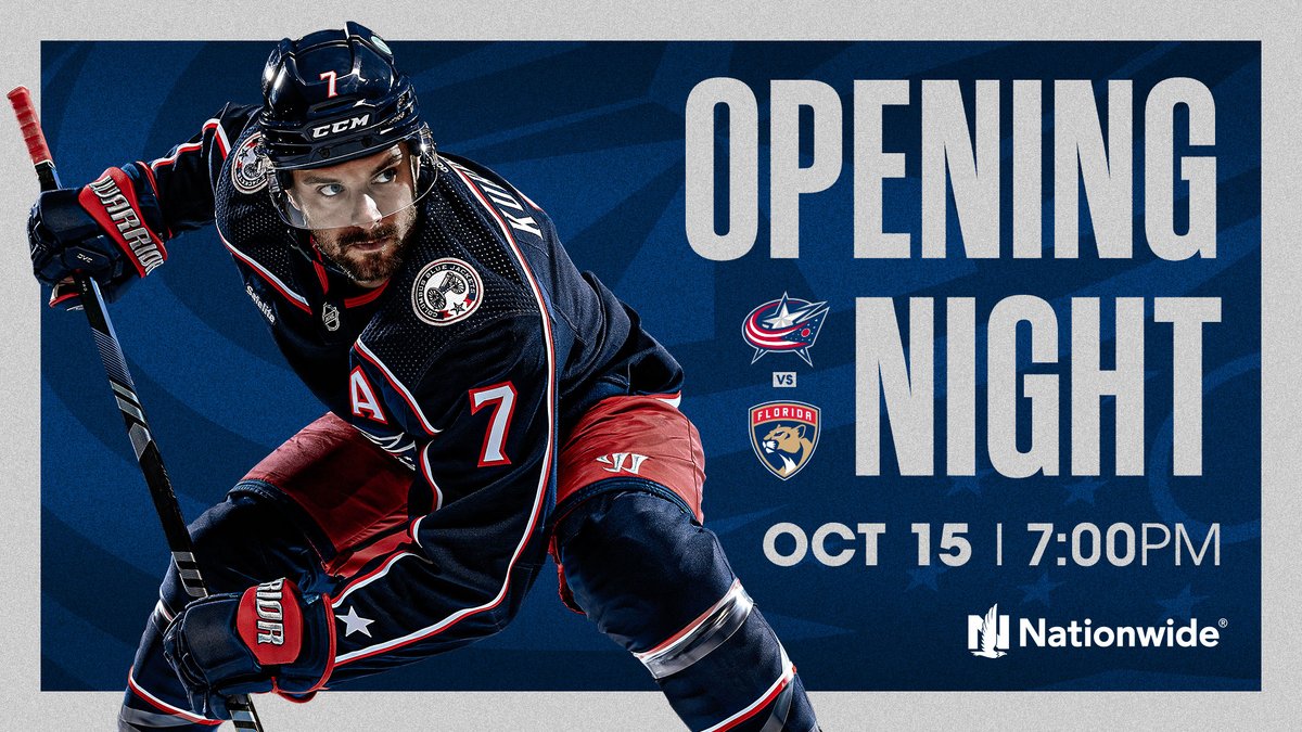 Mark your calendar!

105 DAYS 'TIL OUR HOME OPENER 🎉 

<a href="/Nationwide/">Nationwide</a> | #CBJ