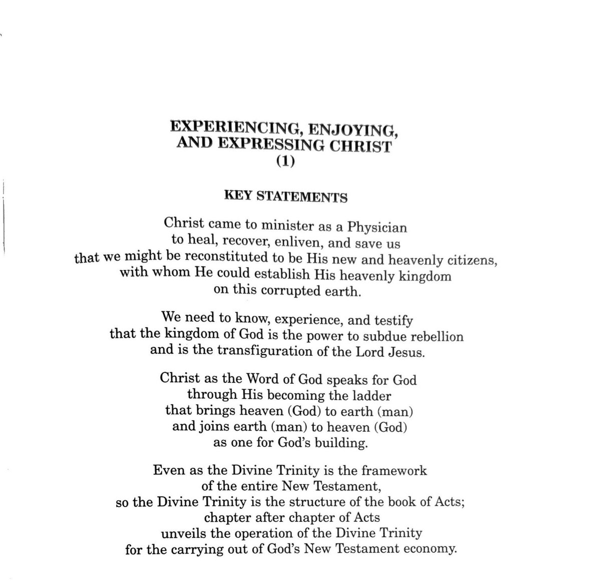 pswatson's tweet photo. Experiencing, Enjoying, and Expressing Christ
#EEEC #KeyStatements https://t.co/0JatPGDGRd