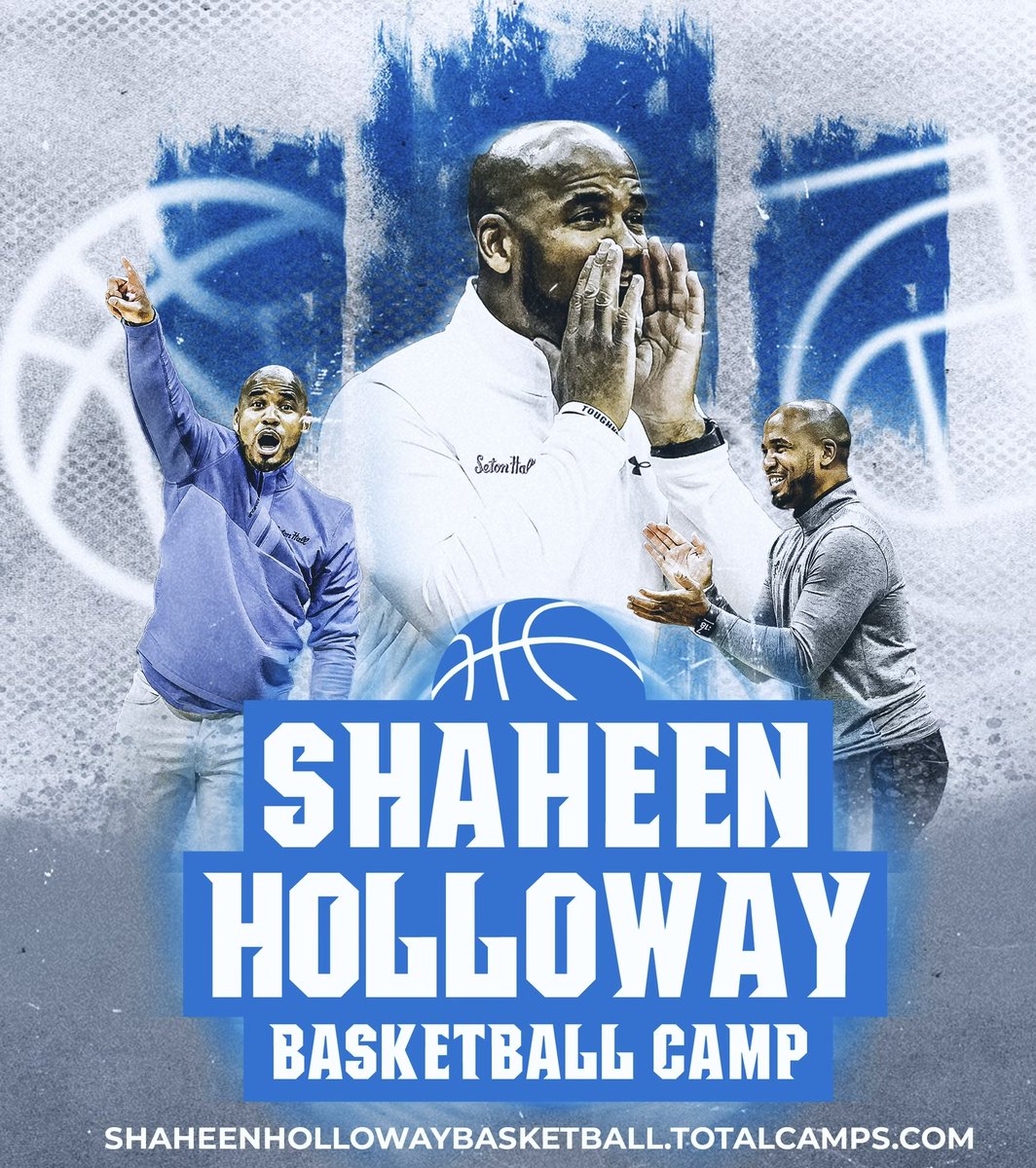 SHAHEEN HOLLOWAY BASKETBALL CAMP • SESSION 2!!!

Our second session is still available to those entering grades 1 through 6 and runs from July 8-12. Limited spots available. Registration is at ➡️  bit.ly/hollowaycamp

#HALLin 🔵⚪️ | @coachsha10