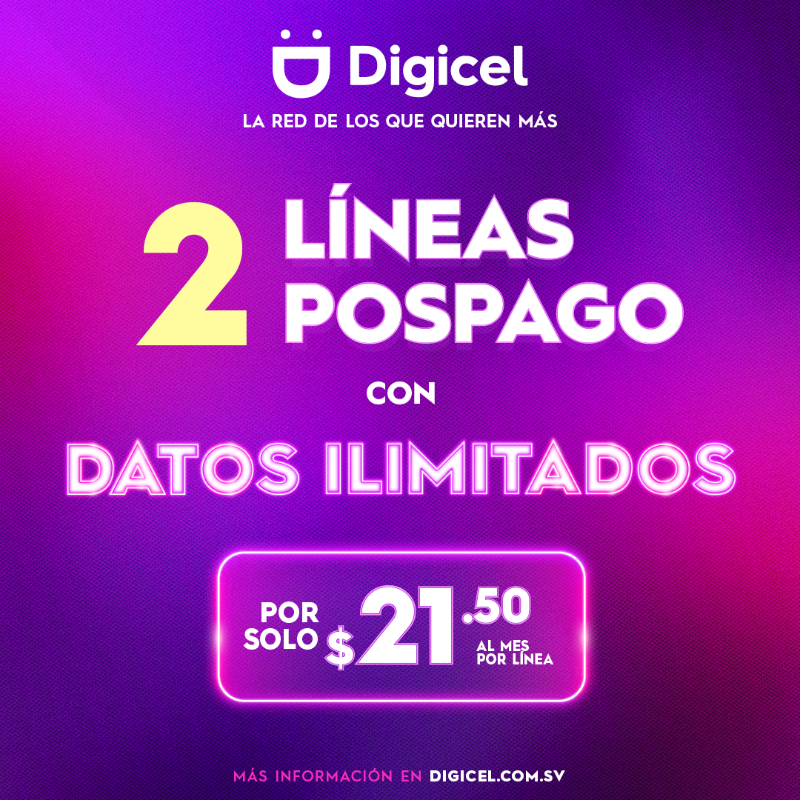 digicel_sv's tweet photo. ¡Pasate YA a #Digicel y AHORRÁ MÁS con los GRUPLANES! 😱📱​

Armá tu grupo de 2, 3, 4 o más líneas para que cada uno disfrute de DATOS ILIMITADOS 🫰.​

No esperés más para estar siempre conectado AL MEJOR PRECIO PARA VOS Y TU GRUPO🤩.