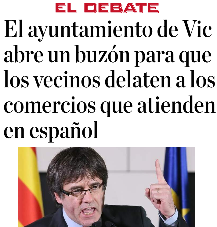 CCivicaCatalana's tweet photo. Pequeños comerciantes señalados, acosados y denunciados por usar el español en vez del catalán. 

Esto sí es fascismo. Pero Sánchez no te dirá nada de estos fascistas, porque de ellos depende su poltrona. https://t.co/YkLzmWd9NQ