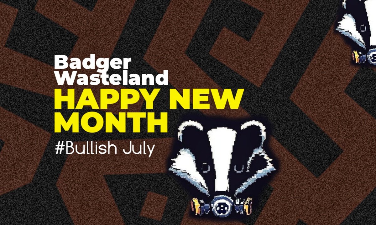 Happy New month Guys💎
$TON
Bullish on Badger wasteland 
$NFT