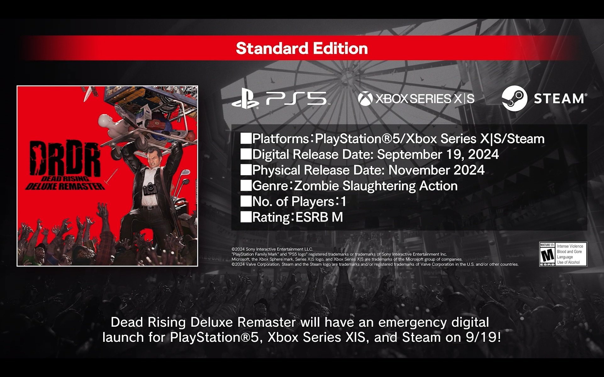 Physical Releases Play Physical on X: &ldquo;Dead Rising Deluxe Remaster 