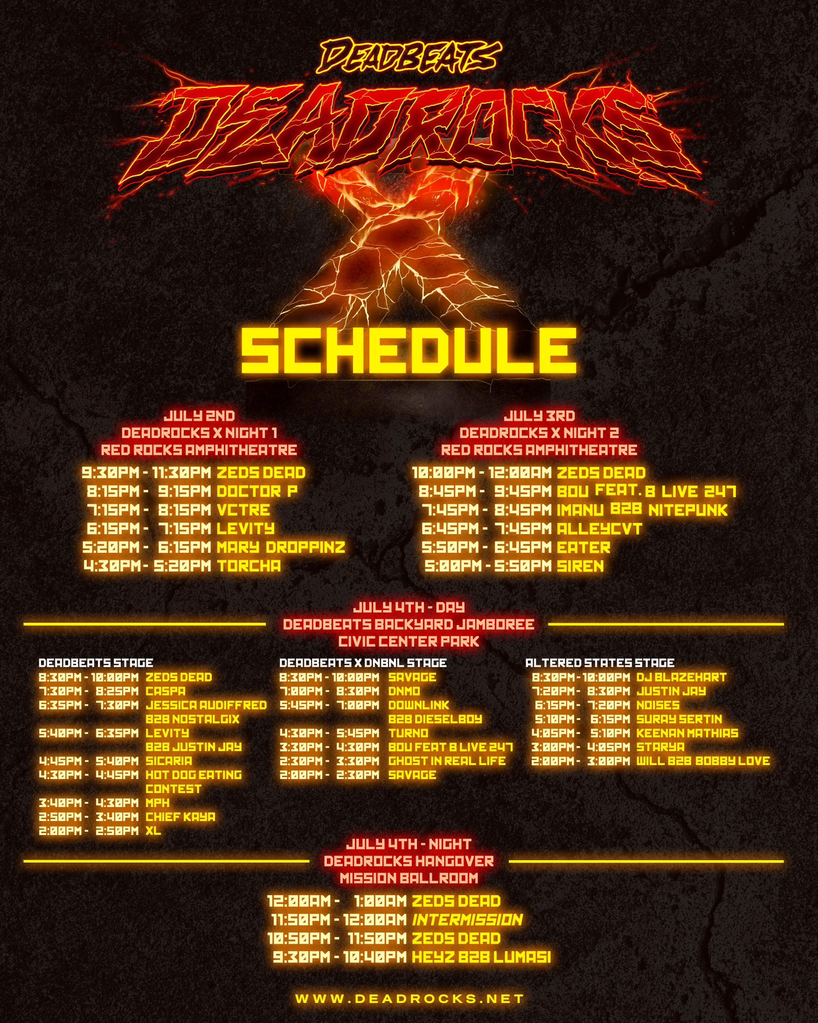 Zeds Dead Reveals Complete Deadrocks Lineup With Two Days Zeds Dead