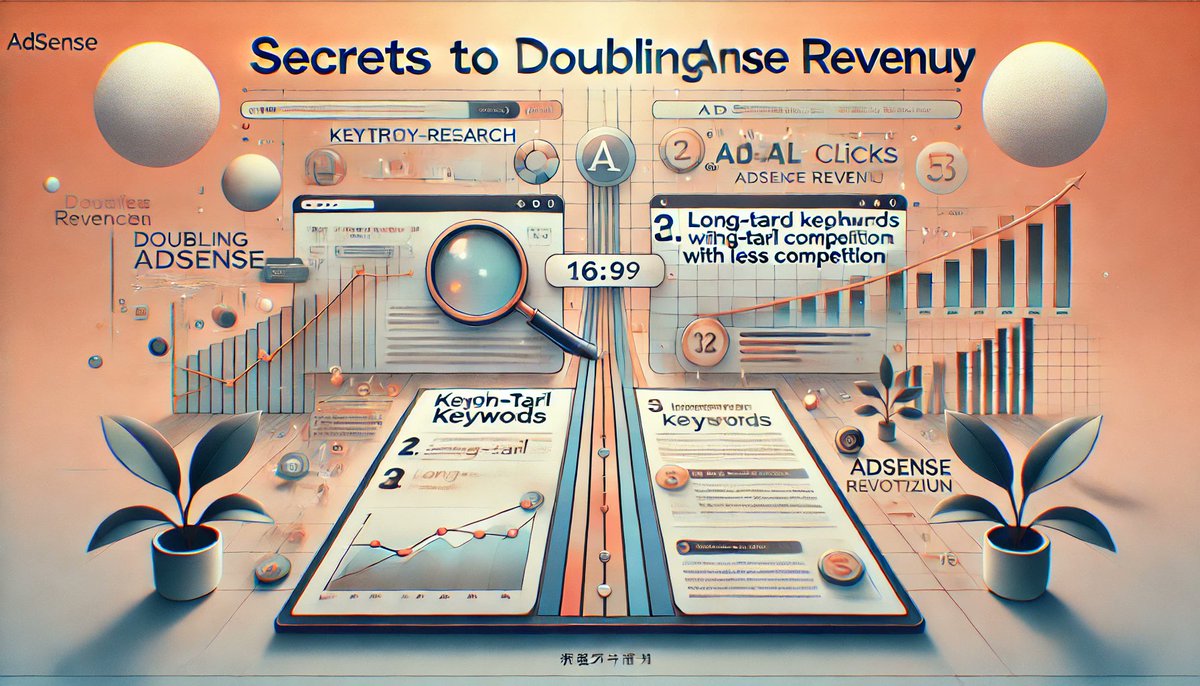 koukin_shizuka's tweet image. アドセンス収益倍増の秘訣？長尾キーワードがカギ！競争少なく、ニーズに直結。記事の構造化も忘れずに。見出しを効果的に使えば、滞在時間アップ＆広告機会増。私も実践して成功しました！ #AdSenseOptimization #収益化戦略