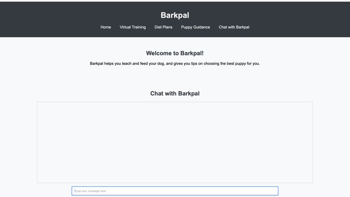 @bulid_space
<a href="/_nightsweekends/">nights & weekends</a>  
I have successfully launched the initial version of my Barkpal webpage, focusing on virtual dog training