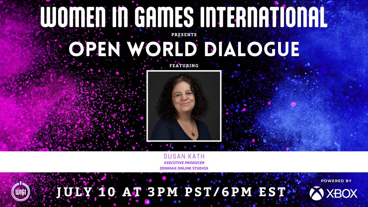 Women in Games International (WIGI) (@getwigi) on Twitter photo Have you ever felt overwhelmed picking the "right" character in a game? That feeling can be compared to choosing a role in your career 😰
Join us for Open World Dialogue with the Executive Producer at <a href="/ZeniMax_Online/">ZeniMax Online Studios</a> about embracing different roles to succeed in your career! Have you ever felt overwhelmed picking the "right" character in a game? That feeling can be compared to choosing a role in your career 😰
Join us for Open World Dialogue with the Executive Producer at <a href="/ZeniMax_Online/">ZeniMax Online Studios</a> about embracing different roles to succeed in your career!
