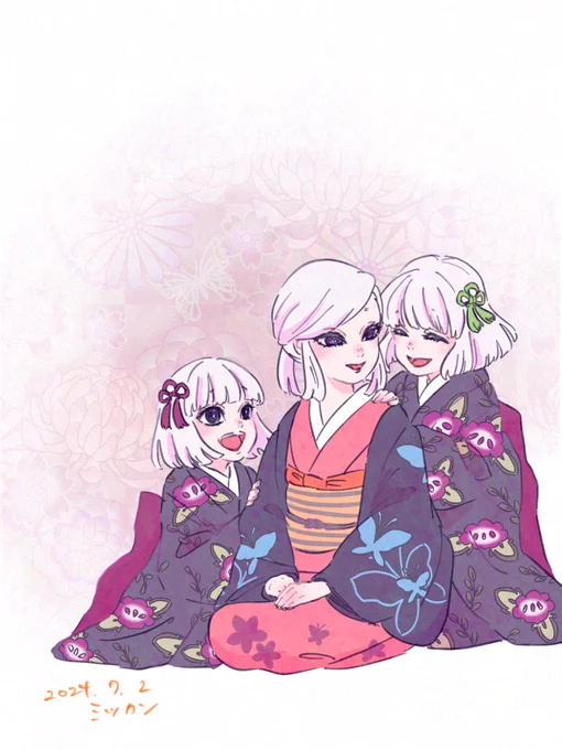 母と子 