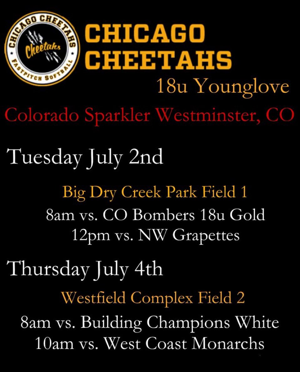 Come watch us play this week in Colorado.