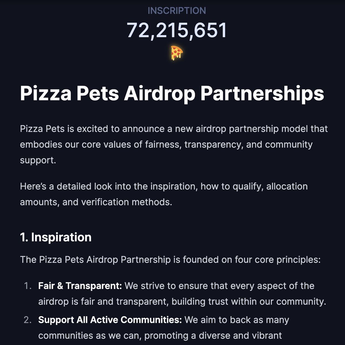 BREAKING: <a href="/Pizza_Pets/">Pizza Pets Game</a> just inscribed instructions for how to get access to their upcoming airdrop 👀

Full instructions → ord.io/72215651