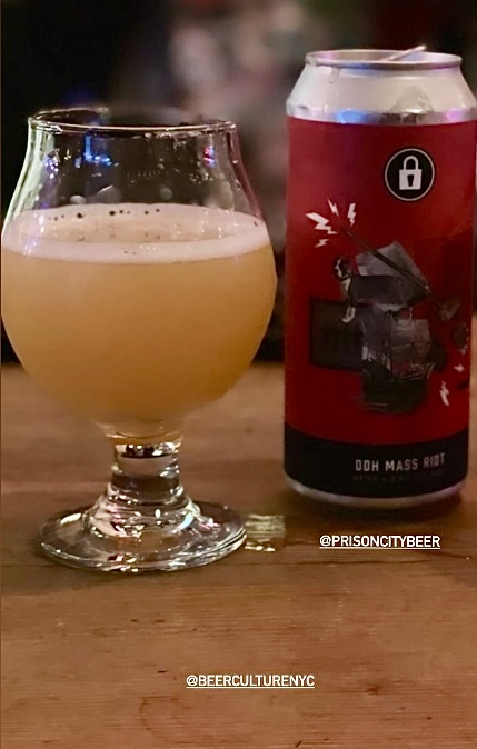 Yet another great BC #choicemoment 🔥🔥🔥 enjoying a Mass Riot IPA by Prison City Brewing!  Great choice!  DM us your choice moment pic and we’ll share!
#beerculture #beerculturenyc #hellskitchen #craftbeer #bottleshop #beer #beerlover #prisoncitybrewing