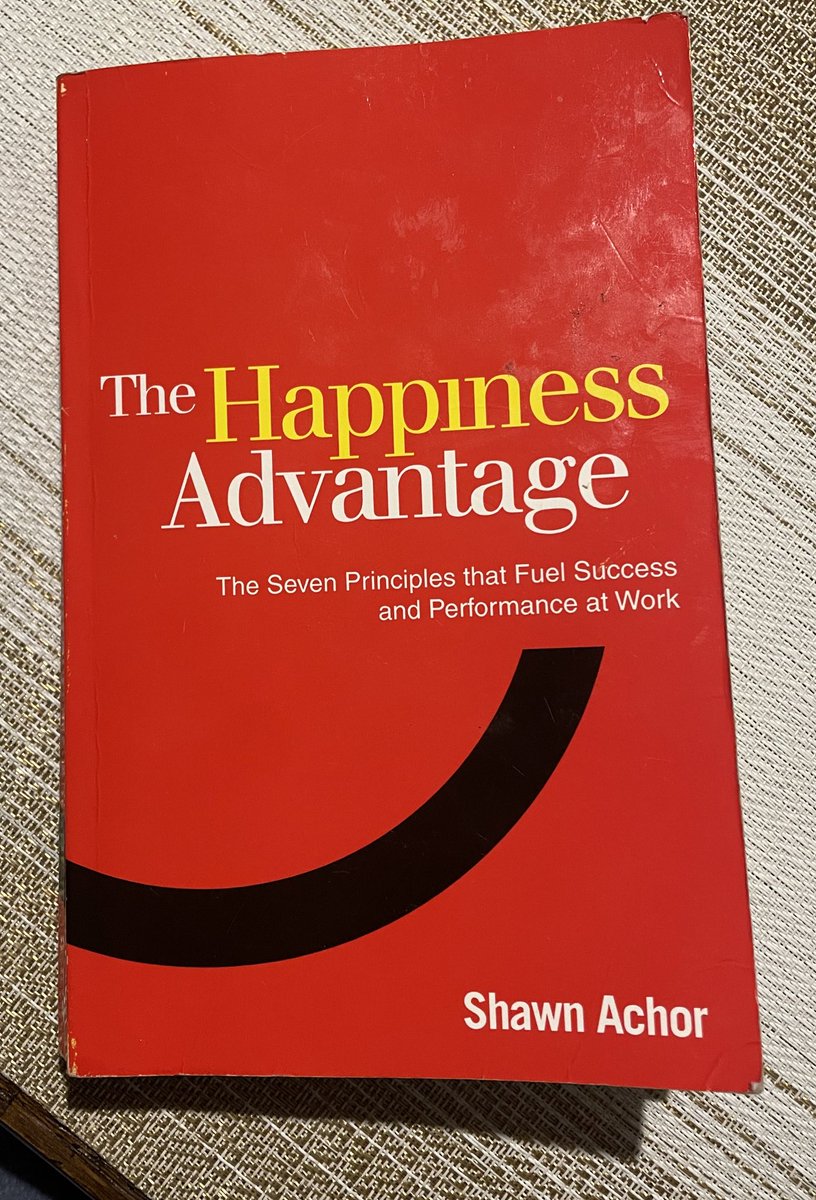 Just finished "The Happiness Advantage" by <a href="/shawnachor/">Shawn Achor</a> 
Insightful read on how positivity fuels success. Packed with practical tips and backed by research,a must-read for anyone looking to boost their happiness and productivity! 📚✨ #TheHappinessAdvantage #PositivePsychology