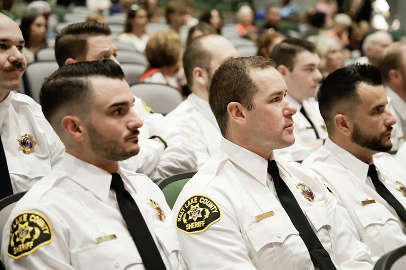 SLCO_Sheriff's tweet photo. ⭐️ Committed to Service⭐️
The Sheriff's Office welcomed 129 new members to our family with the re-establishment of our Law Enforcement Bureau. A swearing in ceremony for our deputies was held at Hillcrest High School.
#SLSheriff #DedicatedToService #SaltLakeProud https://t.co/xKXTIO3zrA