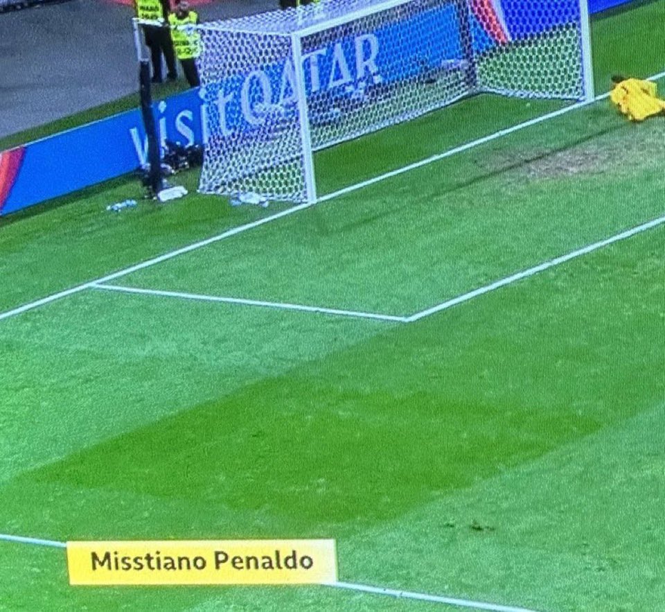 KirlosRM's tweet photo. Esto es muy Vergonzoso de @BBCSport 

En el momento que Cristiano Ronaldo falló el penalti ellos Llamaron a Cr7 “ Penaldo “

Recordar que hay un legado por ahí que dicen que Cristiano Ronaldo tiene la prensa a su favor… https://t.co/VnwXTXTXXp
