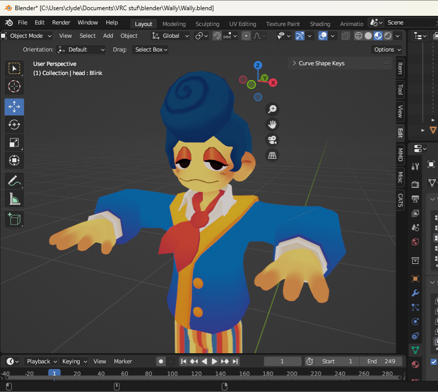 NoOneCold's tweet image. #WallyDarling #welcomehome #vrchatavatar #blender #3dart 
It's Cold again. Had to show a bit of wally worship by dedicating my time to model em in 3d 👁👄👁