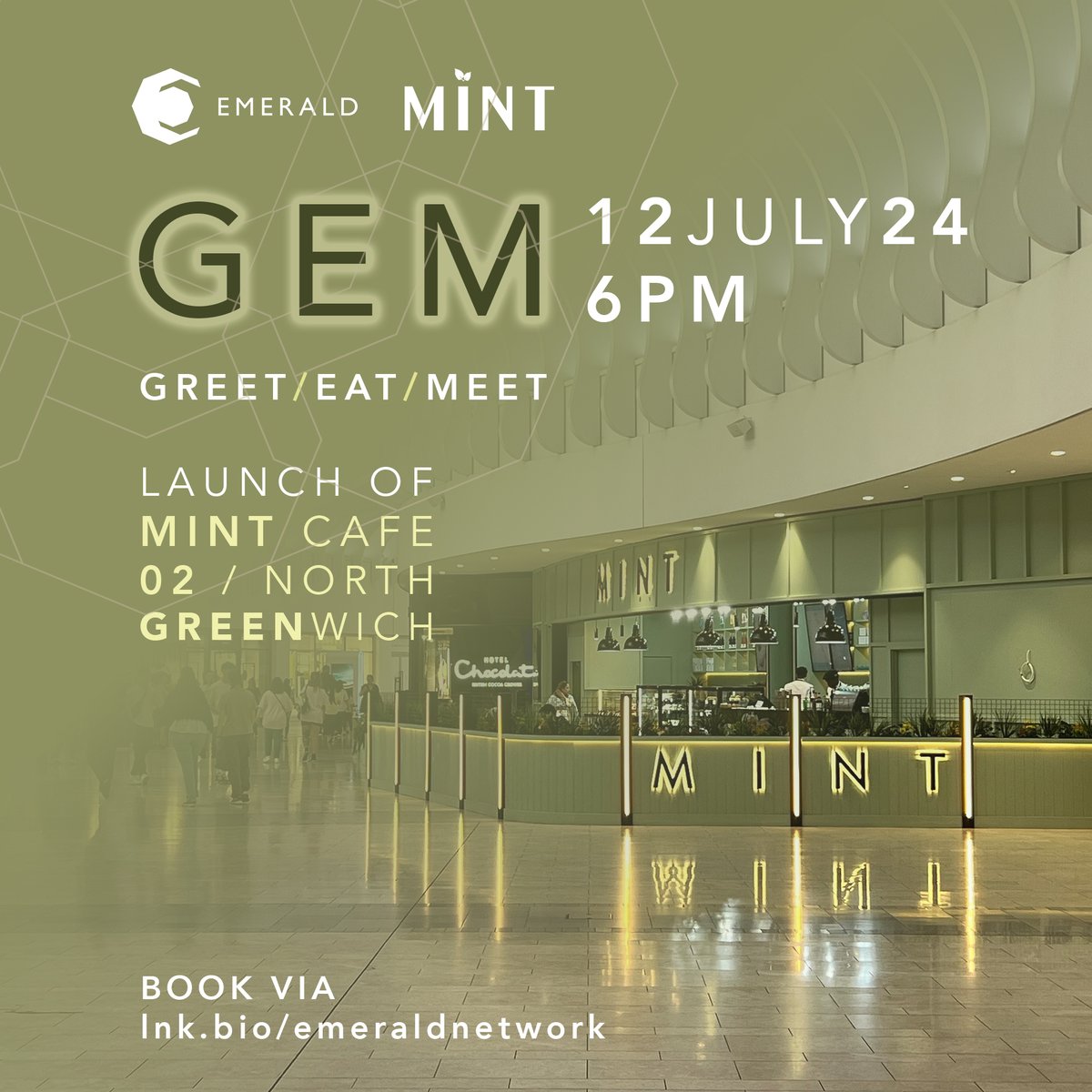 Super excited to announce an exclusive Summer Social to mark the recent opening of MINT cafe at the iconic O2 in London - an informal setting, perfect to 'GREET-EAT-MEET' enhance your social circle + support SMEs - bit.ly/EN-MINT - first 50 to book! Be quick to click ...