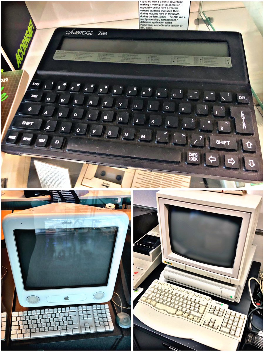 SWRetroComp's tweet image. For today’s (later than usual) #RetroTrio we have the #RiscPC, #Z88 and #eMac. Which do you keep, gift and delete from history? #RetroComputing #ComputerHistory #RetroGaming #VideoGames