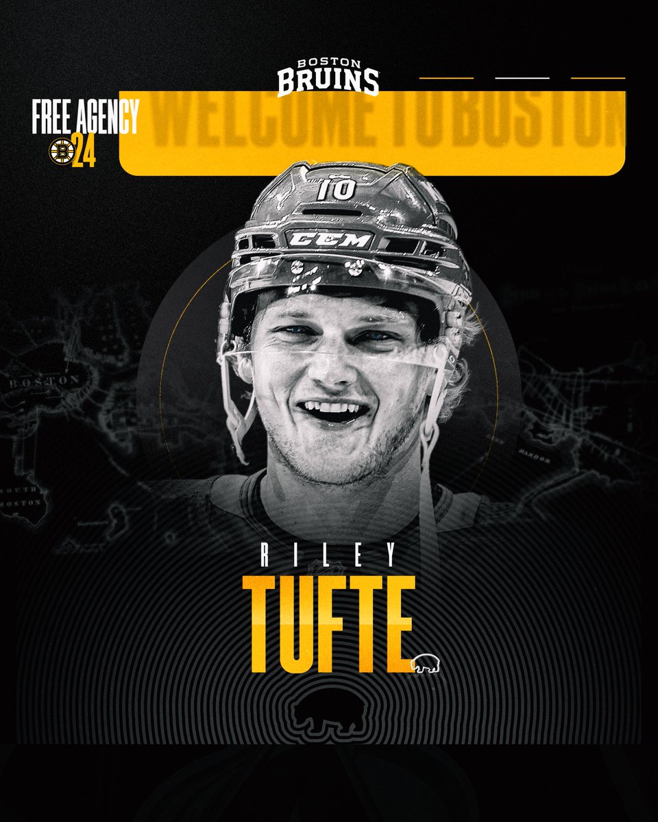 NHLBruins's tweet photo. Tufte's coming to town.

Welcome to Boston, @rileytufte27! https://t.co/ZuQQ8Hd0CL