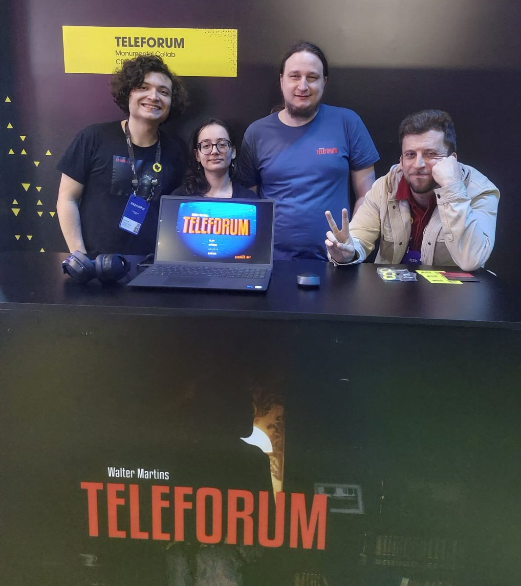 Monumentallab's tweet photo. Obrigado a todos que visitaram o stand da Monumental na Gamescom Latam para jogar TELEFORUM! 

O evento foi incrível, adoramos conhecer novas pessoas e jogos, rever rostos familiares e ver nossa cena ganhando força.

Até a próxima! #GamescomLatam♦️ https://t.co/P4BeaJsxcM