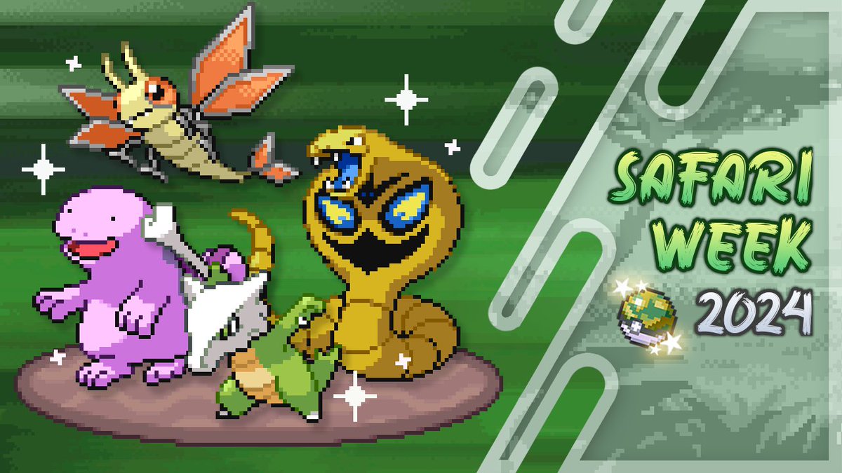 Hey guys! Here's my compilation video for #SafariWeek2024 ! I found 5 shinies, none were actually found during Safari Week though lol (all from pregaming and overtime)  I do hope everyone had a great week this year!

youtu.be/Lt0ym8lxrOo