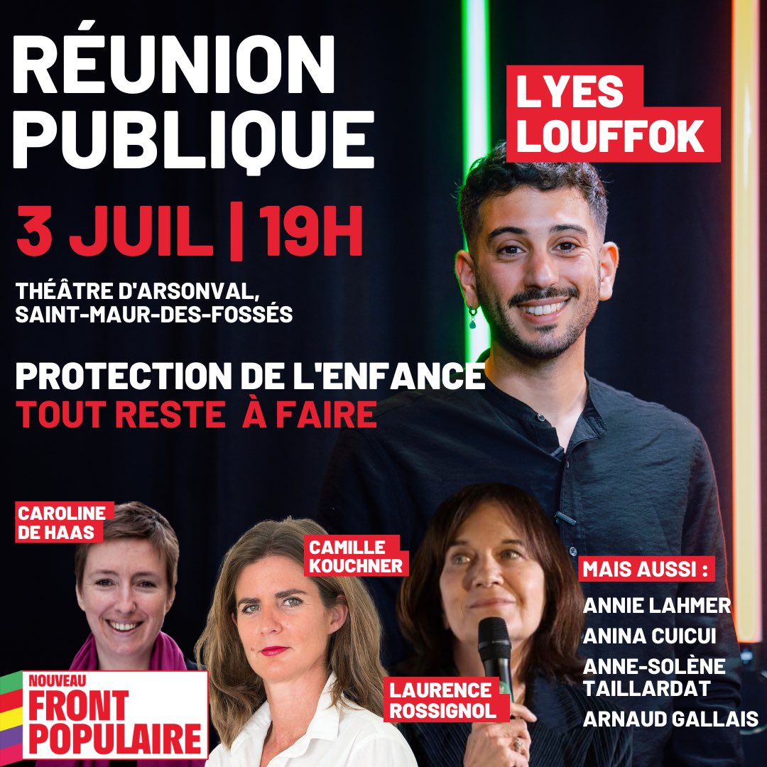 Trop souvent, la protection des enfants est reléguée au second plan lors des élections. Bien qu'ils ne votent pas, nos décisions les impactent profondément. Dans le cadre de ma campagne, j'organise une soirée sur ce thème avec des personnes que j'admire. Venez nombreux !