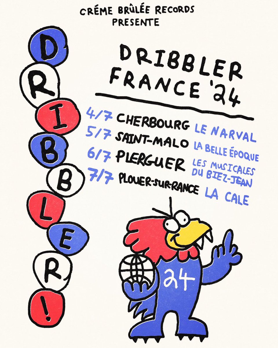 Playing with @dribblertheband this weekend 🇫🇷 Oui! Oui!