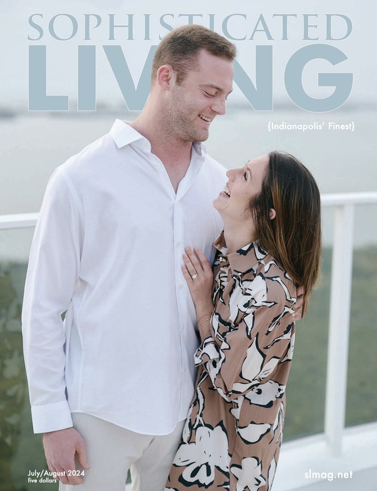 She said yes! The latest issue of Sophisticated Living Indianapolis is here, and our cover features newly engaged couple, Emily Chernoff and Pete Werner. Read about the beautiful proposal and more in our July/August edition: issuu.com/sophisticatedl…

Photo by Karl Rouwhorst