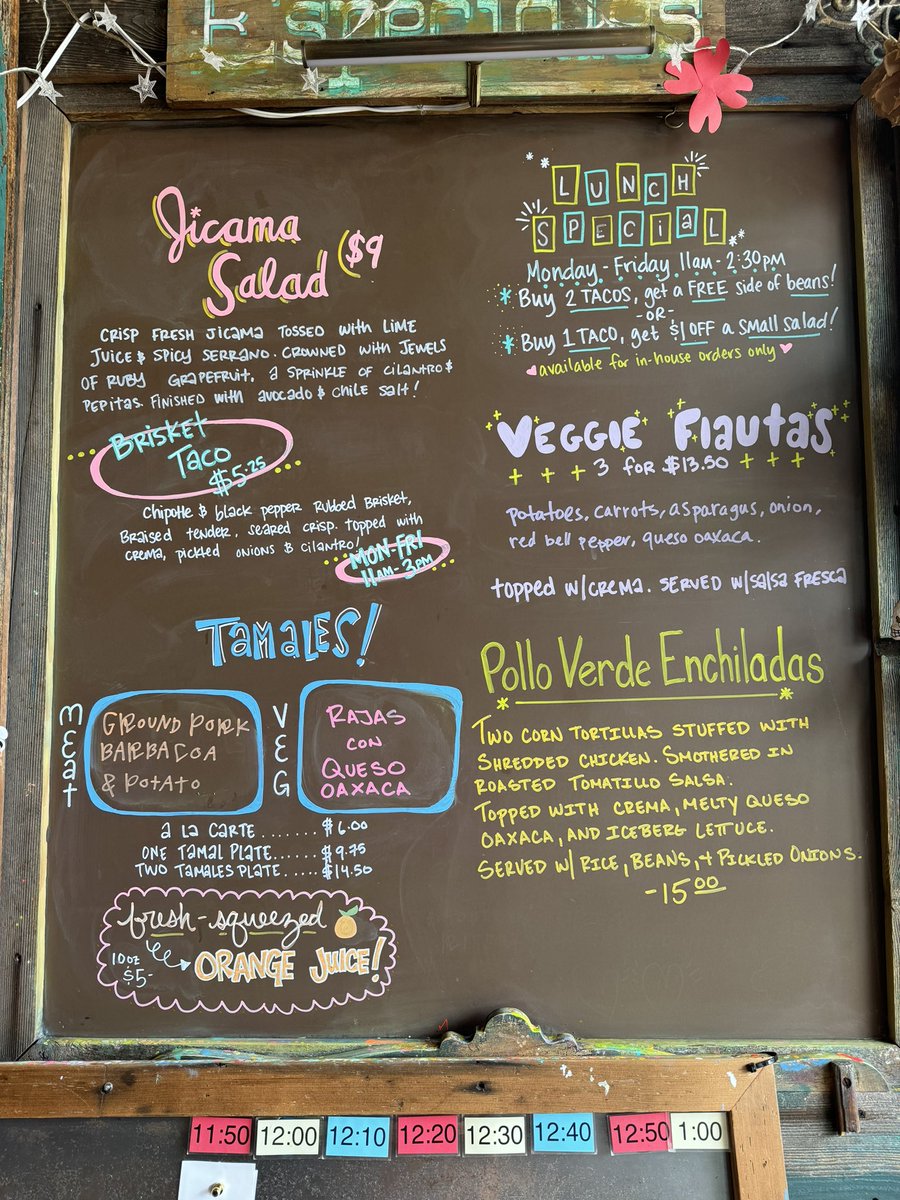 Hawthorne specials board, Monday 7.1!