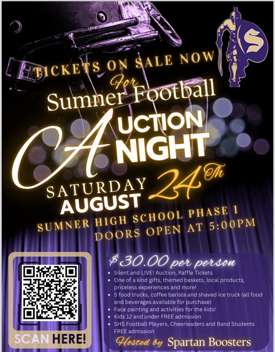 The Ross Family just purchased a table for 8. Come join us as we raise money for our Football Program. Changing lives one player at a time. #SpartanNation