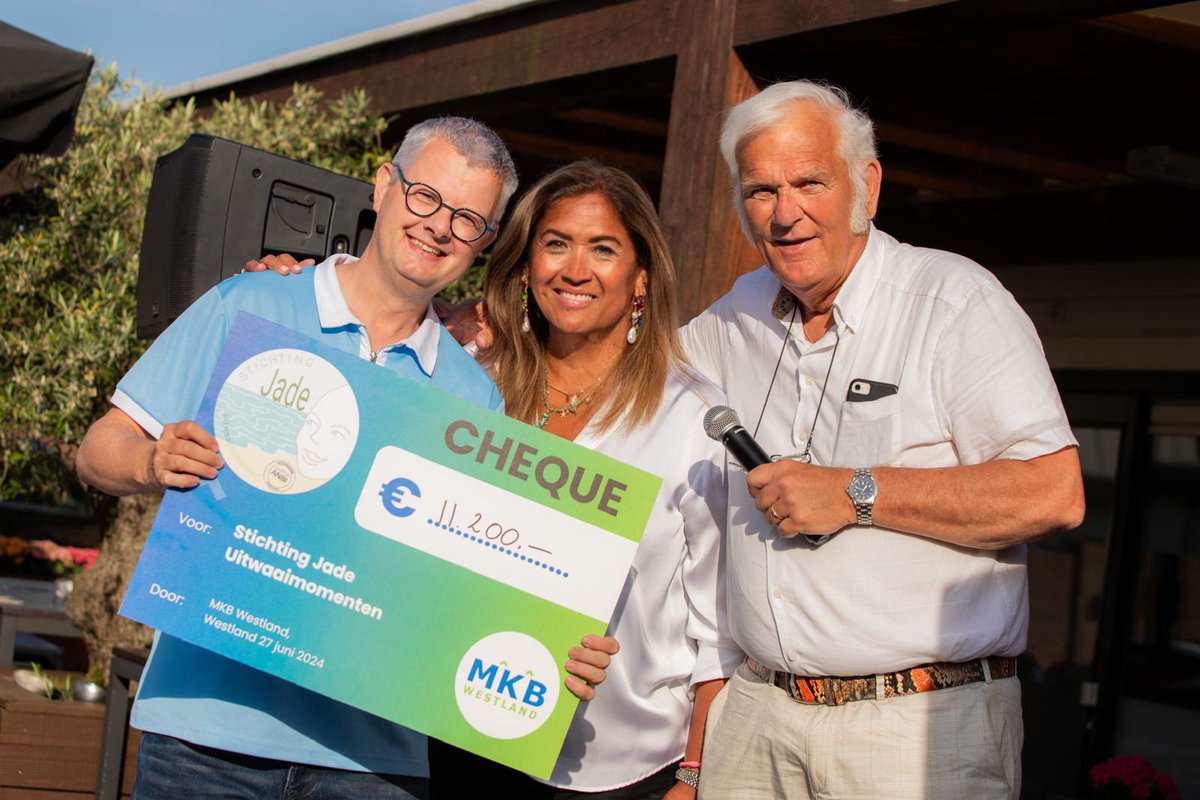 Mooi recordbedrag veilen haring <a href="/mkbwestland/">MKB Westland</a> voor stichting Jade. Veel gezelligheid met de leden en warm welkom nieuw bestuurslid #kim