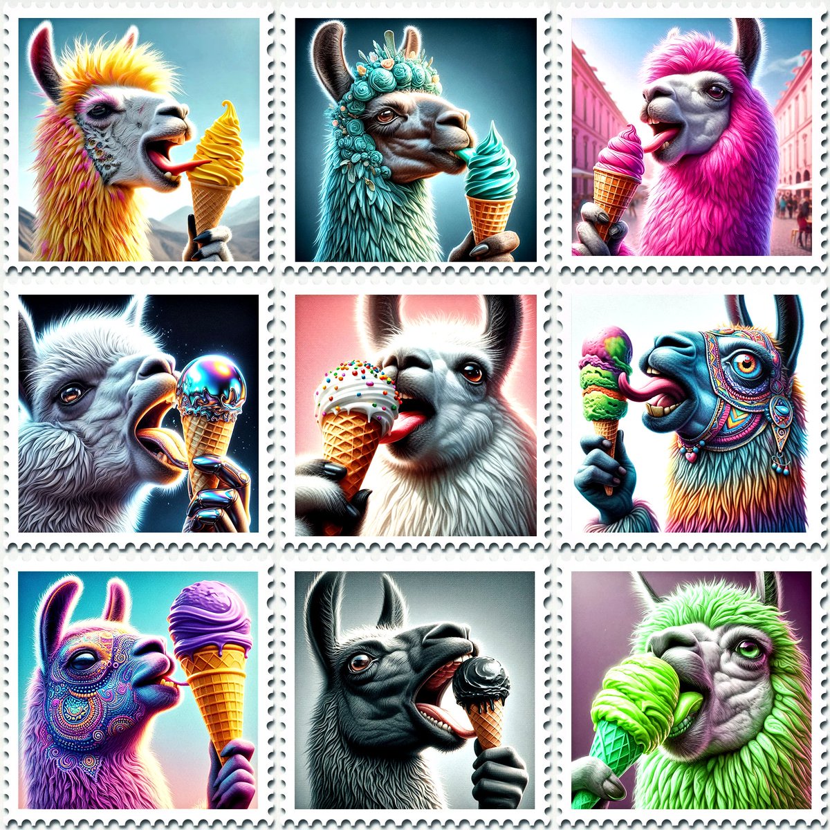 michael_koller_'s tweet photo. These would make great collectibles: #Stamps with Llamas and their favorite #IceCream!
@UplandMe #PostageStampDay #CreativeIceCreamFlavorsDay #TagDerBriefmarke #TagderkreativenEissorten #PostageStamp #CreativeIceCream #LlamaLove #Upland https://t.co/6XRpXSTlRT