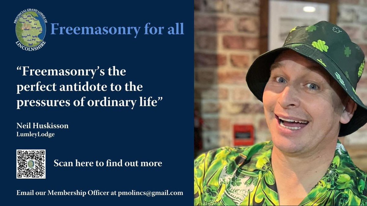 lincsmasonic's tweet photo. Our members have come from all walks of life and each with their own unique story to tell for why they became a Freemason.
Start your journey today https://t.co/T3DPXtwoMP
#latestnews #lincolnshirefreemasons #membershipchallenge #freemasons
#membership #freemasonry https://t.co/wPRWvYQP6e