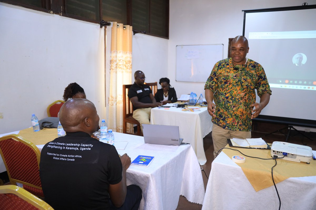 OxfaminUganda's tweet photo. #DAY1 
📸impressions from #WomensClimateLeadership Training in Moroto!

Honoured to have CAO Moroto, Mr Kutosi Kassim!

Local gov't &amp; CSO stakeholders gathered to discuss women's role in climate action, to amplify their voices for practical #climatesolutions at grassroots!
@wsp https://t.co/T6h0QBaOTo