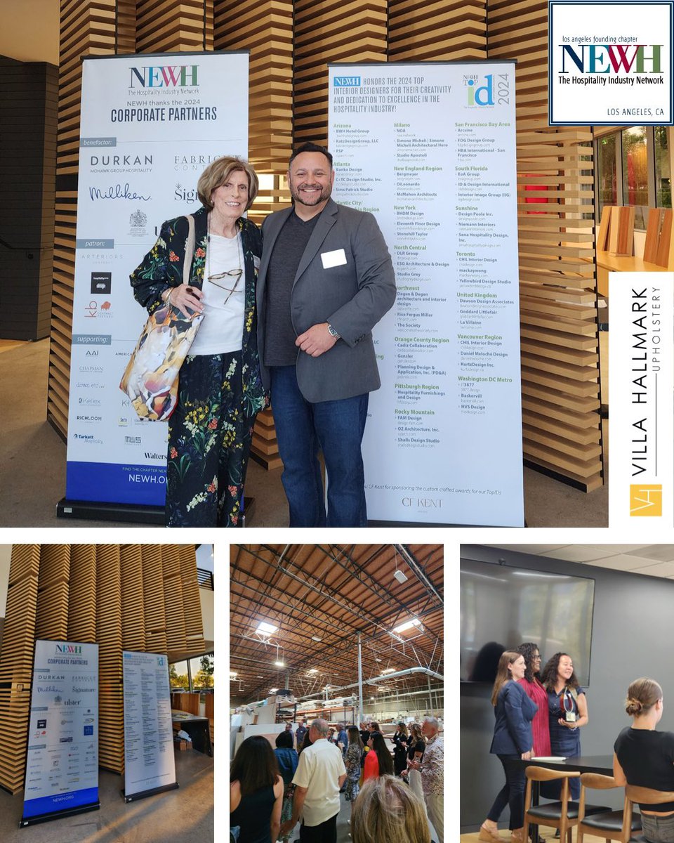 VillaHallmark's tweet photo. Last week Juan Morales & Lynda Sullivan went to the @NEWHinc Top Interior Designer Event hosted at @TaberCompanyInc in Irvine! They were celebrating the Top Designers & networking throughout the night.
#villahallmark #newh #interiordesign https://t.co/zWY8nWAK0M