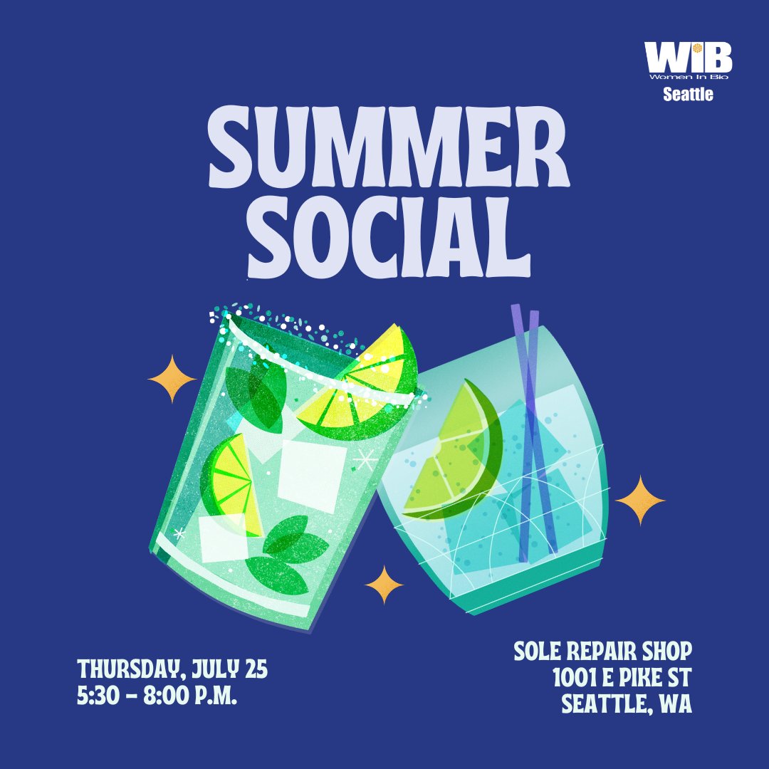 WIBSeattle's tweet photo. Come to WIB-Seattle's most popular event! Join us on Thur, July 25, from 5:30-8 p.m. at @SoleRepairShop in Capitol Hill. Your ticket includes drinks and tacos. Register: https://t.co/ILV3oN4TFA

#WIBSeattle #SeattleNetworking #SeattleJobs https://t.co/qVjrypOZ1d