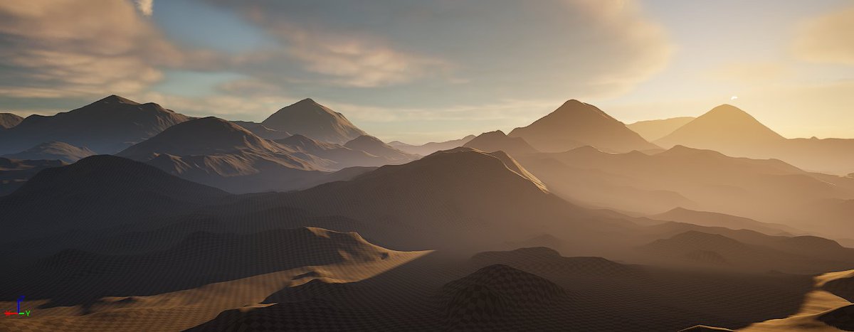 atonizer's tweet image. Desert Landscape in UE5. Large scale open world environment for #3danimation #game #games #animation #film #movie 

Created with #Zbrush #Blender #WorldMachine #UE5 #Quixel #art #3dart #landscape #environment #filmproduction #digitalart  #model #22cine