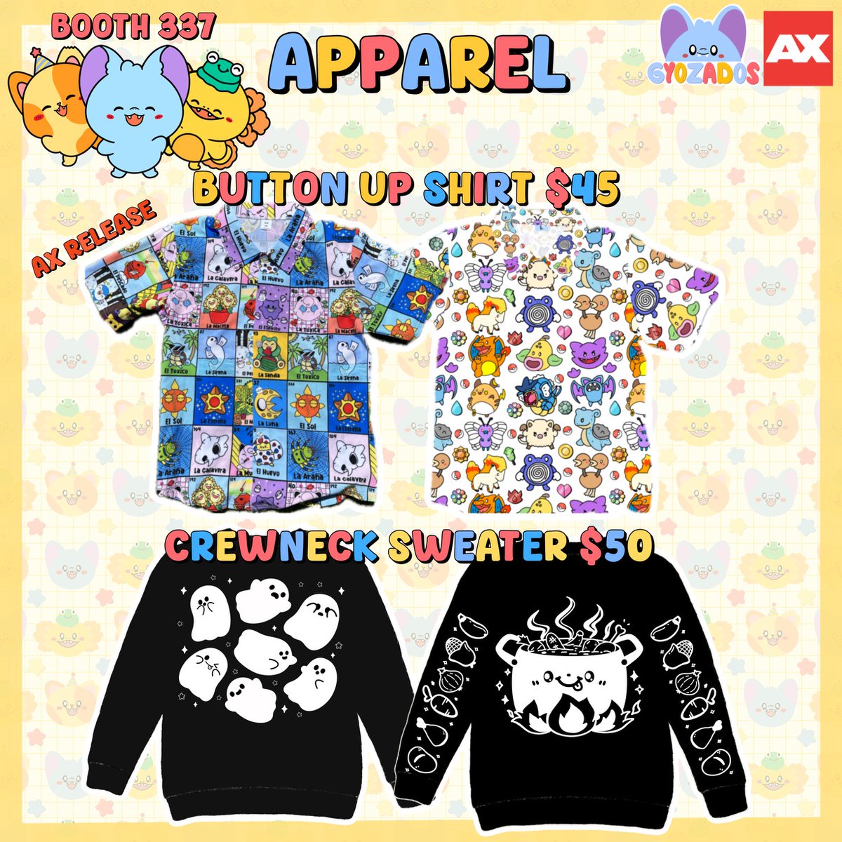 gyozados's tweet photo. hi everyone i think this my first post hehe but ima be at #animeexpo this year here is my #AXcatalog hope you come visit me. My booth is Guayaba mart by gyozados in the kentia hall (artist alley) Booth number 337 #ax2024 #AnimeExpo2024 #animeexpocatalog #AXArtistAlley2024 https://t.co/hJ2qxHq2i7